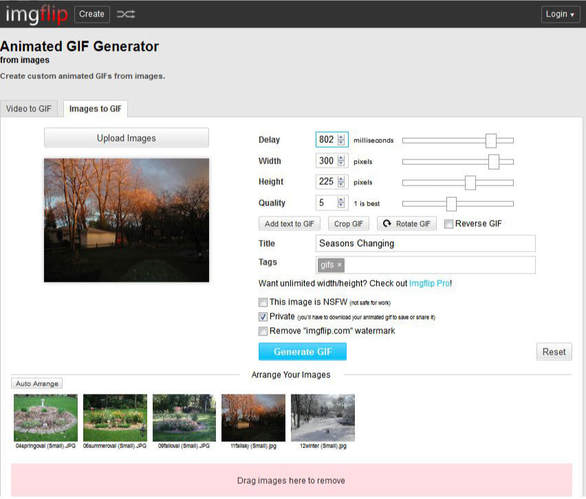 Captured screenshot of imgflip website further altered in Snipboard